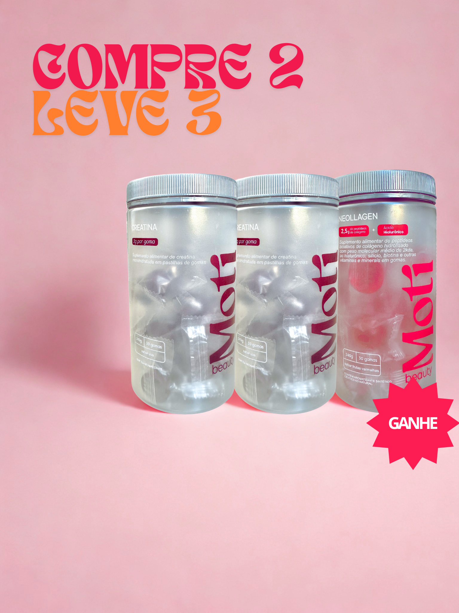 Combo 2 Creatinas + 1 Neollagen – Força e Beleza