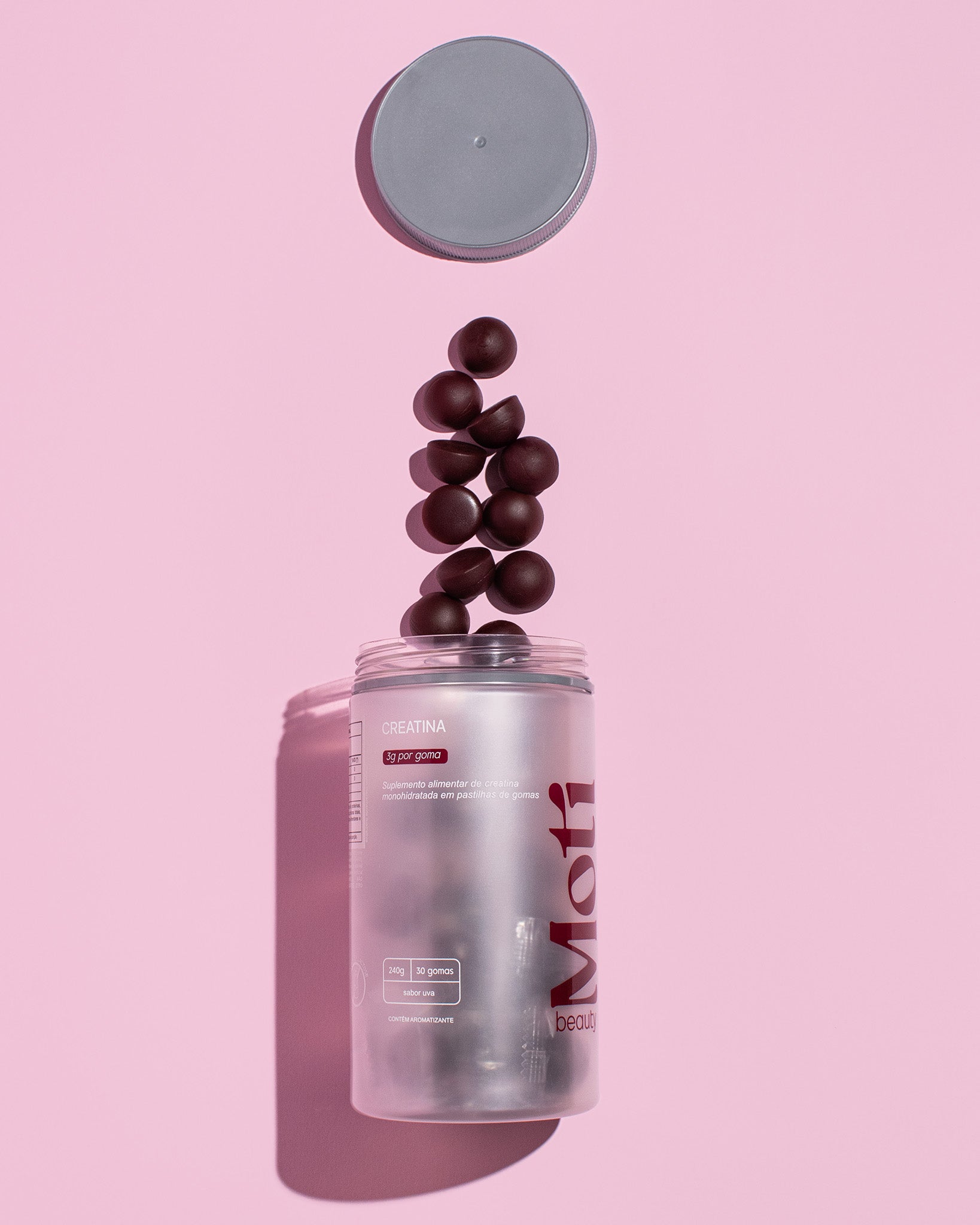 Creatina em Gomas Moti Beauty 3g por Goma Sabor Uva