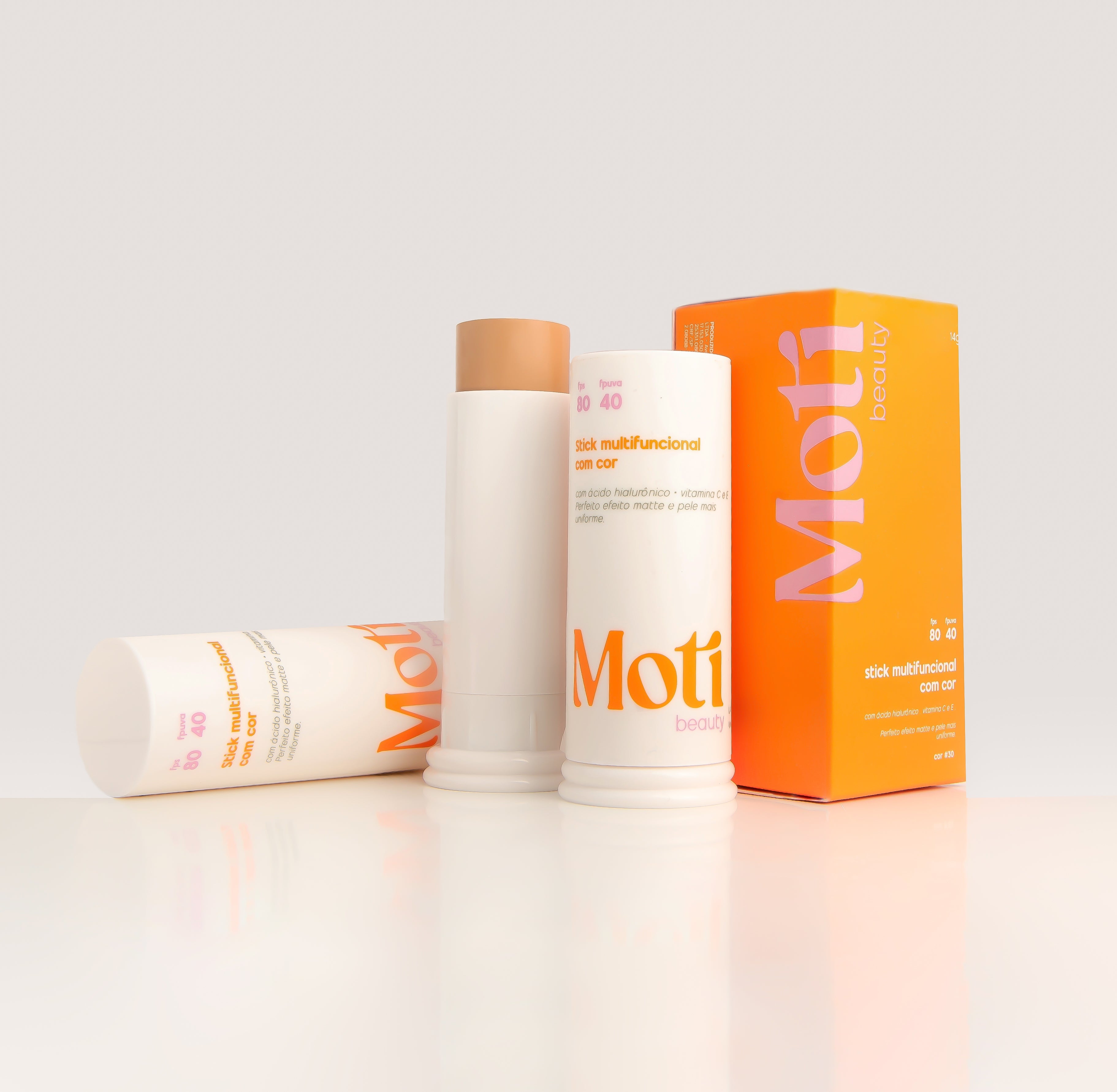 Stick Protetor Solar Multifuncional com Cor FPS 80