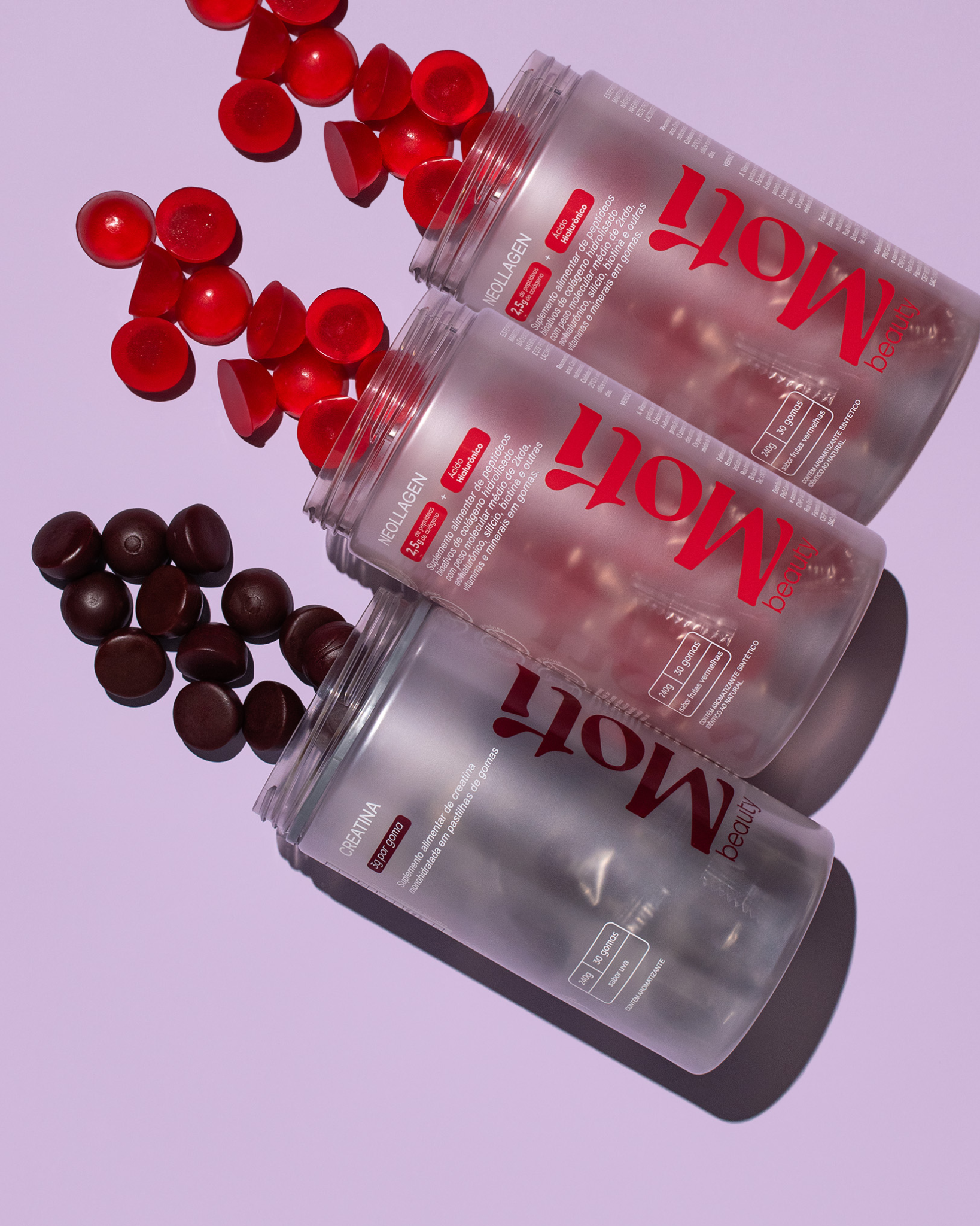 Combo 2 Neollagen + 1 Creatina Sabor Uva – Força e Beleza